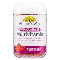 Nature's Way Adults Multivitamin Vita 120 Gummies, Adult Multivitamin Gummies, Nature's Way Vita Gummies, Energy, Immune Support, Bone & Muscle Health, Skin Health, Daily Supplement