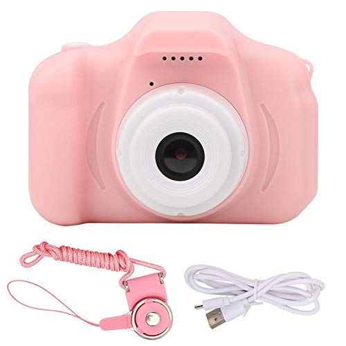 Kid Camcorder, Dual Lens 12MP Kinder Camcorder Toy Kid Digitalkamera, für den Innen- und Außenbereich(Pink)