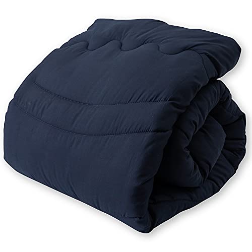 ナイスデイ 掛け布団 ダークネイビー シングル あったか 強力発熱わた Nice warm 抗菌 防臭 消臭 吸湿 放湿 冬用 掛けふとん 掛布団 洗える 60010122
