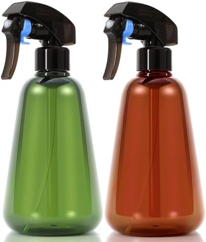 Spray Bottle for Plants 2 Pack, 16oz - Ultra Fine Mist, Plant Mister Empty Spray Bottles Indoor, Leak Proof Misting Water Sprayer Bottle for Gardening, Plant Care, Hair Care, Cleaning Solutions