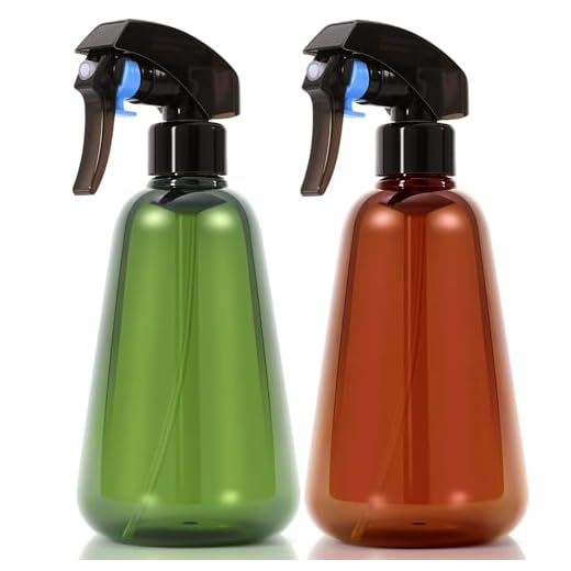 Spray Bottle for Plants 2 Pack, 16oz - Ultra Fine Mist, Plant Mister Empty Spray Bottles Indoor, Leak Proof Misting Water Sprayer Bottle for Gardening, Plant Care, Hair Care, Cleaning Solutions