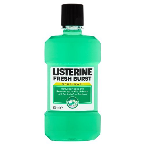 Listerine Antiseptic Fresh Burst Mouthwash, 500ml