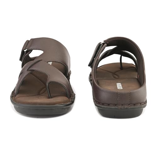 Image of Centrino Sandal for Men | Grip Insole for Stability | slippers for /sliders for men | mens sandals casual | sandals /slides for men |Modern Look with Straps | Comfortable Footwear (9264)