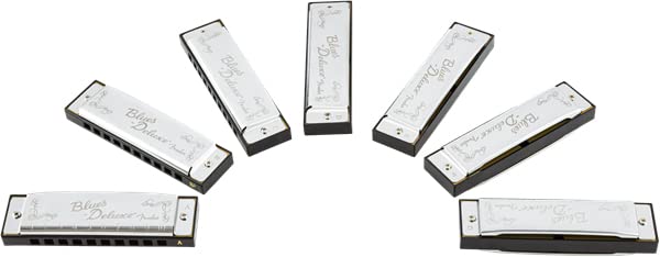 Amazon.com: Fender Blues Deluxe Harmonica Pack of 7 Bundle with