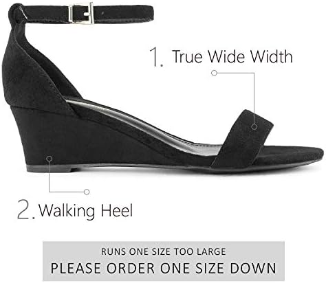 wide width black wedges