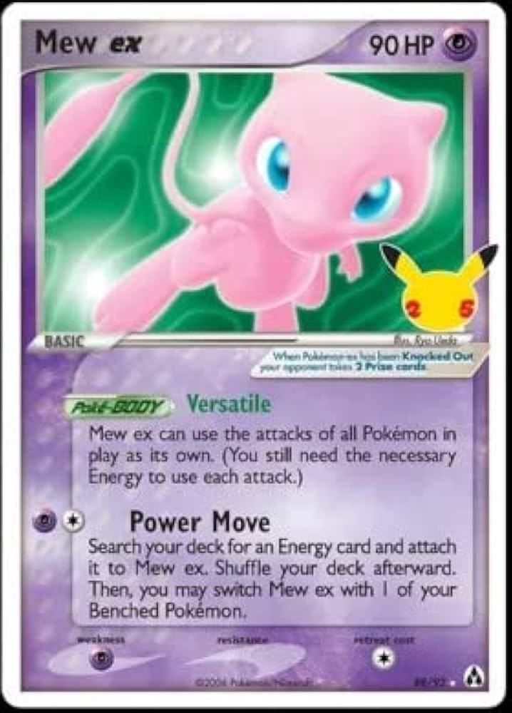 Pokemon - Mew ex - 88/92 - Celebrations Classic Collection