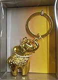  Goebel Elephant de Luxe - Mandala, Schlüsselanhänger Elefant, Farbe: Gold, Höhe: 9,5 cm