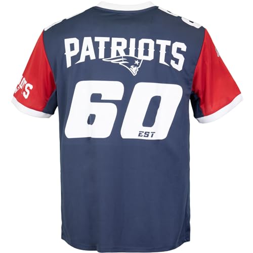 Fanatics Recovered NFL Team Color Block Jersey Trikot (XL, New England Patriots)