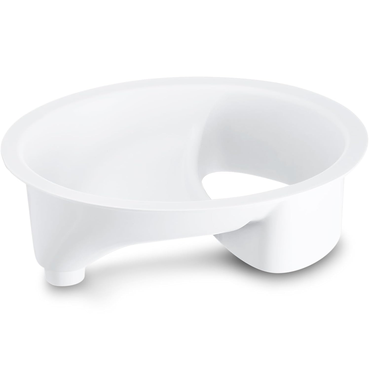 Frienda Urine Diverter Privy Complete Urine Separator with Stainless Steel Sink Lid for Compost Toilets, White(1 Pcs,Sink Strainer)