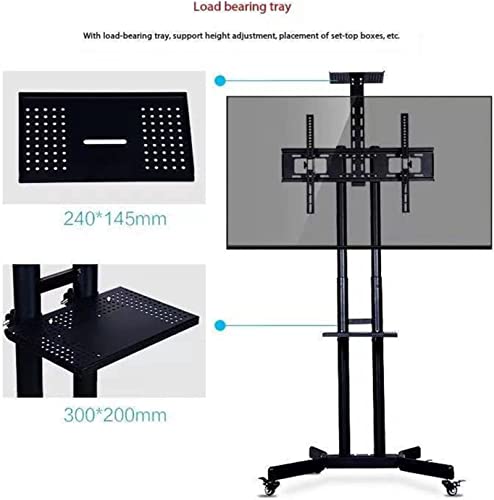 Soporte móvil giratorio para TV con ruedas miniatura 6