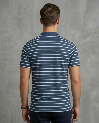 Image of TAGAS Men TAGAS Mens Polo T-Shirt || Men's Color Block Polo Tshirt | Short Sleeve Casual Pullover with Collar |Casual Wear for Men | Mens Regular FIT T-Shirts