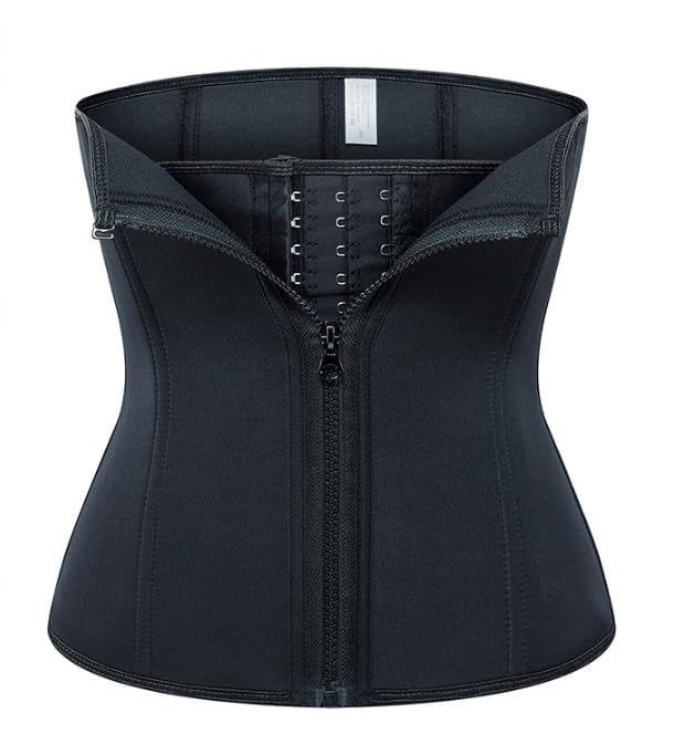 Waist trainer minceur à fermeture éclair et corset ajustable triple action