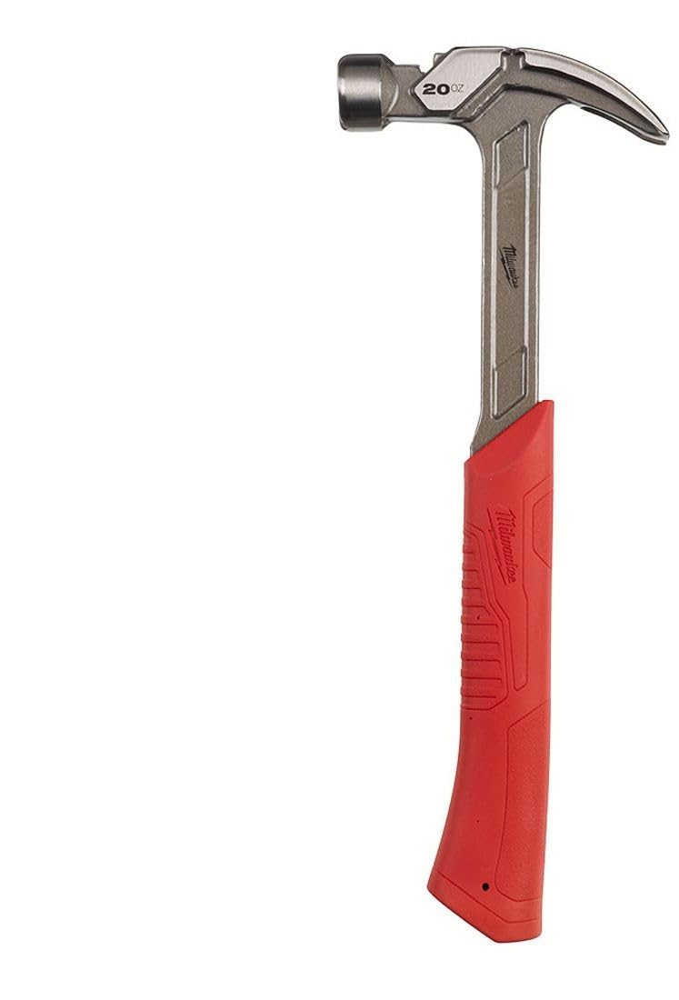 Milwaukee Steel Claw Hammer with Rubber Handle, 570g