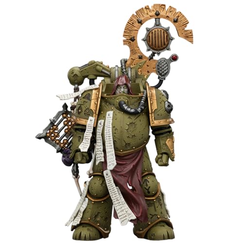 Image of JOYTOY Warhammer 40,000 1 /18 Action Figure Death Guard Tallyman and Biologus Putrifier-2PCS Collection Model Pre-Order