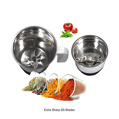 Image of Baltra Stylo Mixer Grinder 550 Watt with 2 Multipurpose Stainless Steel Jars (Wet+Dry Jar) 3 Powerful Speed Control, Overload Protection, Tight Jar Lid, 2 Super Efficient Stainless Blade