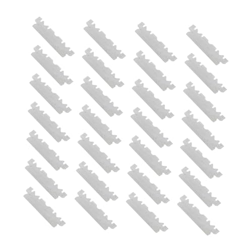 FRCOLOR 3sets Stainless Steel Manual Face Cutter Barber Tool Skid Protection Single Razor Blades for Men's Shaving 100pcs*3