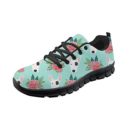 HUGS IDEA Zapatillas deportivas con diseño de animales lindos y novedosos con diseño de ballet, para uso diario, informales, para correr, correr, Terrier 2, 37 EU