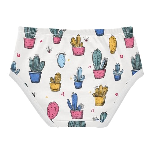 Wusikd Colorful Cacti Girls' Underwear Cotton Girls Briefs Soft Toddler Underwear 2T2