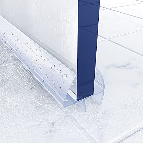 kinkaivy Duschdichtung, 4 x 80cm Duschdichtungen für Duschtüren, 6/7/8mm Transparent Dichtung Dusche Glastür, Wasserabweisende Ersatzdichtung für Dusche, Schwallschutz Dichtkeder - Image 7