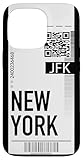 New York Airplane Flight Ticket Phone Case