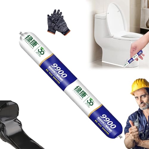 700g Glass Glue Strong Waterproof Sealant Outdoor Wall Crack Repair Glue 995 High Viscosity Sun Protection, L-995 Waterproof Sealant 9900, All Purpose Super Bonding Structural Sealant (Black*1)