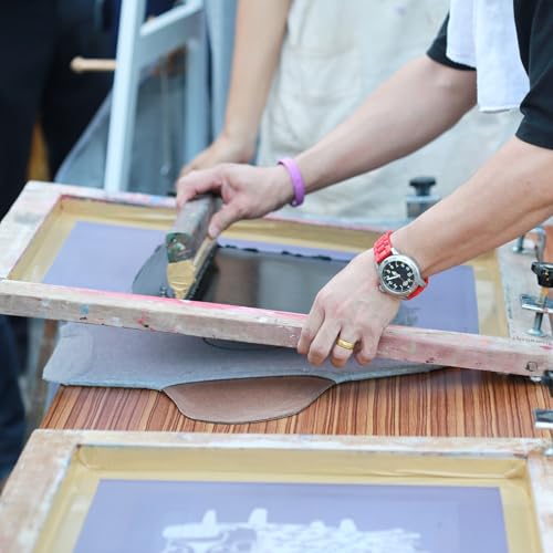 CroBlissful 8-Piece 10x14 Inch Wood Screen Printing Frames, 200 Mesh, Thickened 0.87" Frame for T-Shirts