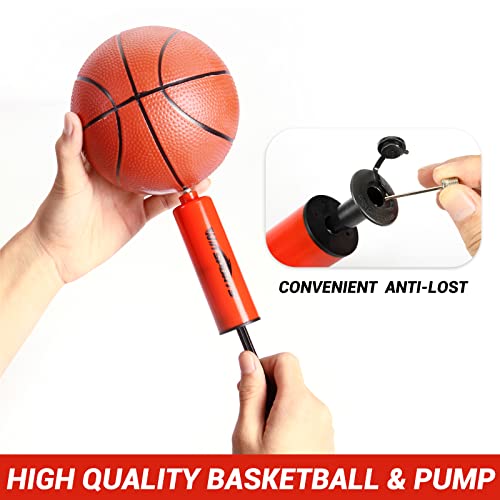 Win Sports Over The Door Pro Mini Basketball Hoop For Kids Adults Teens,For Door And Wall With Complete Basketball Accessories (18X12 Inches) #TOP5
