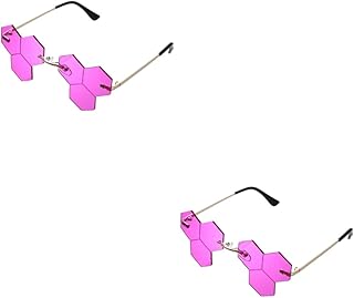 2 Pares De Óculos De Sol Femininos Óculos De Sol Retrô Para Homens Óculos De Sol Masculinos Sem Aro Óculos De Sol Modernos Óculos Sem Armação Óculos De Sol Grandes Óculos De Festa