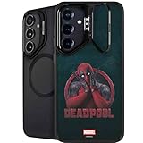 Skinit Kickstand Phone Case Compatible with Galaxy S25 - Officially Licensed Marvel Deadpool Legacy Surprised Deadpool Design