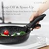 ESLITE LIFE Nonstick Cookware Sets with Detachable Handle,Ceramic Coating Pots and Pans Set Kitchen Cooking Set, Compatible with All Stovetops, PTFE & PFOA Free, Black, 10 Pcs Set #4