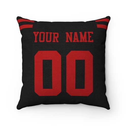 Image of ANTKING Throw Pillow 2 Pack Custom Any Name and Number Personalized Gift for Men Women Boys
