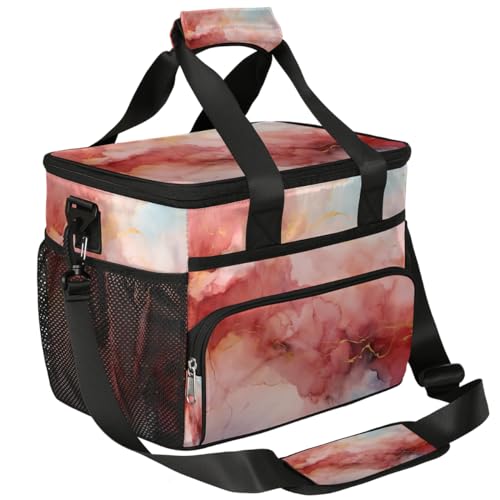 Art Painting Insulated Picnic Backpack Lunch Box for Women Men Picnic Basket Tote Lunch Bag Picnic Bag Portable Lunch Bags for Picnic, Beach, Work, Trip,Office, Camp Abstract Skin Watercolor