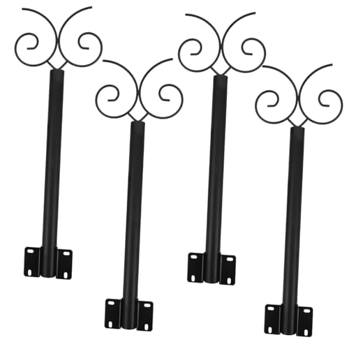 Toddmomy 1 Set String Outdoor Hanging Light Support Poles Solar Lamp and Bird Feeder Rods for Easy Installation Garden Patio and Decor