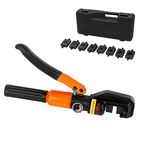 Bonvoisin 油圧圧着工具 油圧圧着ペンチ 9種類ダイス付き 4~70㎟裸圧着 銅 アルミ端子 ハイドロプライヤー 日本語説明書付き - Bonvoisin - 商品画像