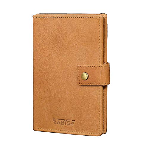 Genuine Leather Tan Credit Card Case||Passport Wallet||Money Clip||Passport Holder||Passport Cover||Travel Wallet for Men & Women-image-27