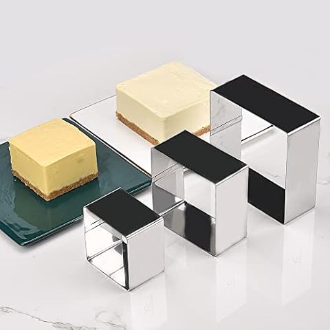 Guowall Stainless Steel Cake Rings Set Cover