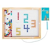 Créativité Magnétique Vive : Avec son affichage magnétique transparent et coloré, ce tableau de dessin magnétique pour encourage le dessin sans traces. C'est une façon simple de libérer l'imagination et d'améliorer les compétences motrices lors de jeux éducatifs à la maison ou en déplacement.