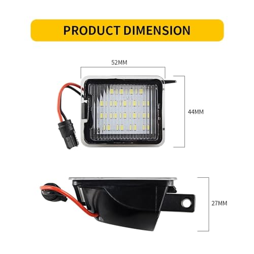 Luces matrícula y espejo retrovisor LED Canbus Ford Focus MK3 S-MAX Kuga 6