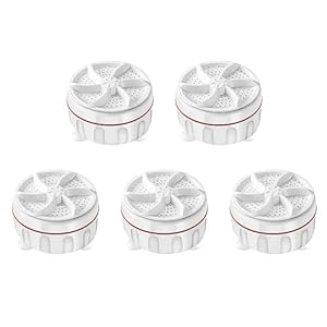 Fubdnefvo 5 stuks mini-wasmachine USB-weg rotatieturbine draagbare wasmachine voor sokkenondergoed voor reizen