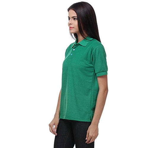 Image of Teemoods Women's Polo T-Shirt: Soft & Breathable Pique Polo, Short Sleeves. Regular Fit for Comfort, Cotton Blend Material, Sizes Medium to 2XL