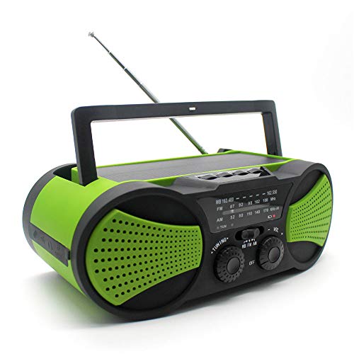Wetter Radio Audio Lautsprecher Notfall Kurbel NOAA AM/FM LED Taschenlampe Leselampe SOS Alarm Und Handy Ladegerät 4-Wege-Radio Mit 4000Mah