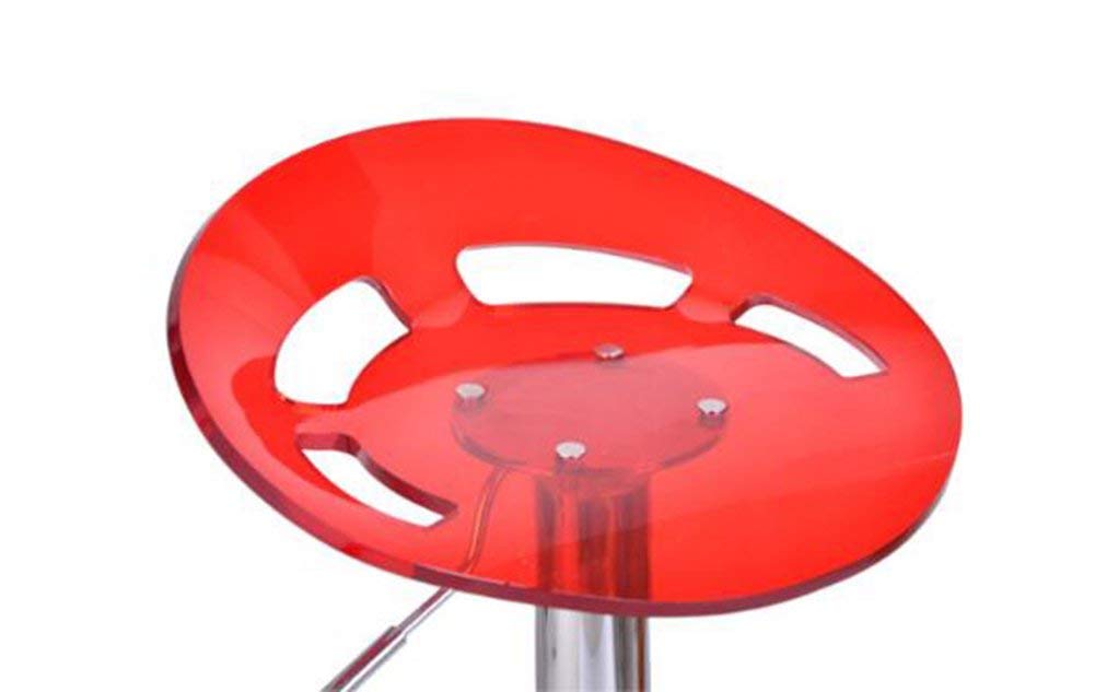 Tabouret de bar réglable 62-82Cm MU tabouret de coiffure en acrylique pour boutique de beauté