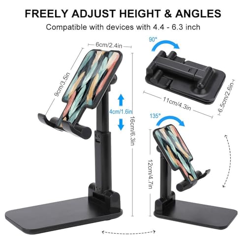 Support de téléphone portable réglable de bureau et pliable universel