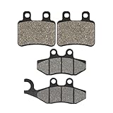 Road Passion Avant & Arrière Plaquettes de Frein Kit Compatible avec DERBI Senda 125 / HONDA HM Italy CRE 50 / PEUGEOT Elyseo 125/150 Geopolis 125 250 400 / YAMAHA DT 50 X/SHERCO SM 0.5 1.25