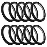 ROMISBABA 10 Stück Pet Feines Schwarz Board Klebeband Dünnes Vinyl Markierband Rückstandsfrei für Whiteboard Raster Automotive Striping