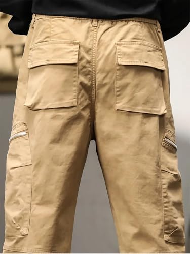 Image of Lymio Cargo for Men || Cotton Cargo Pant || Drawstring Waist Pant (Also Available in Plus Sizes) (89-92)