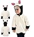 Costume de mouton, haut à capuche et oreilles mignonnes pour enfant.