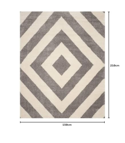 Image of Presence Gorgeous Design of Super Soft Shaggy Carpet for Living Room, Bedroom, Hall and Anywhere in Home. [5x7 feet]