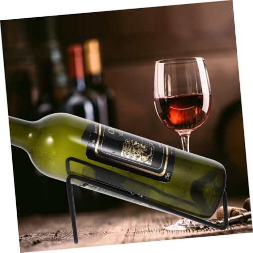 Soporte para botellas de vino de hierro versátil 3 piezas miniatura 5