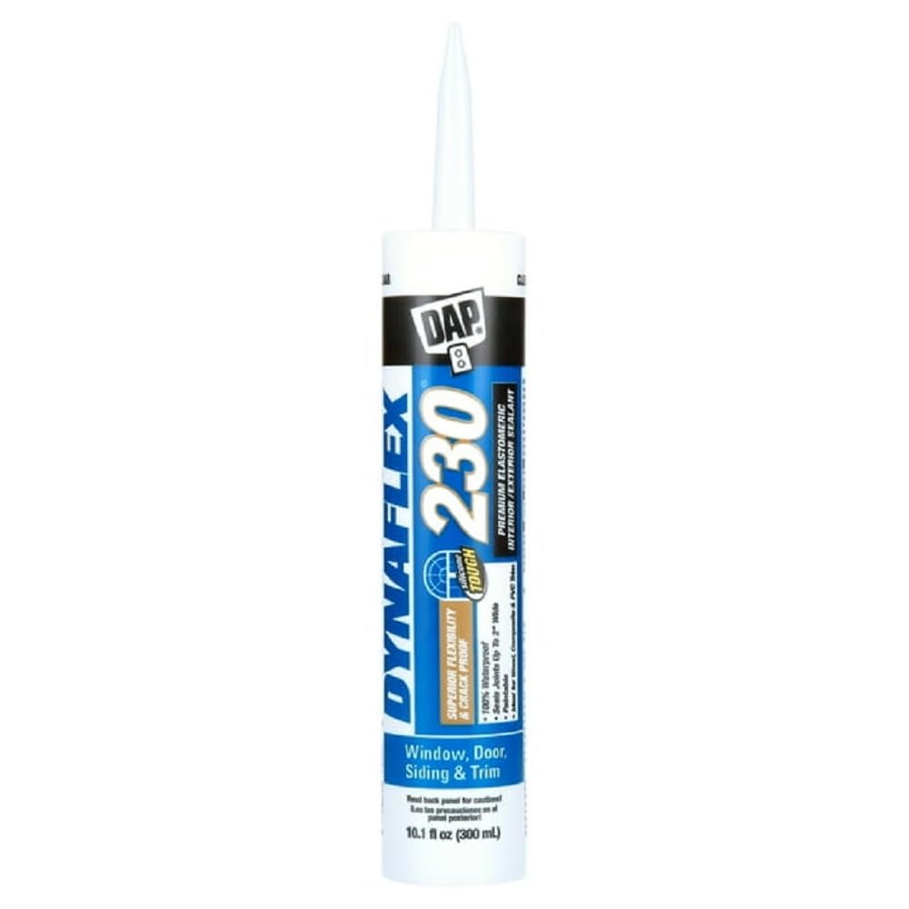 DAP Dynaflex 230 Premium Elastomeric Sealant, Clay, 10.1 Oz (7079818416) (Pack of 6)